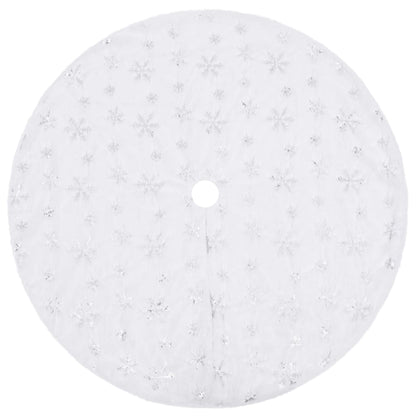 Luxury Christmas Tree Skirt White 122 cm Faux