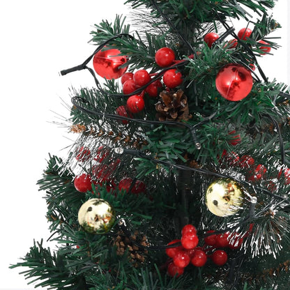 Artificial Pathway Pre-lit Christmas Tree 2 pcs 76 cm PVC