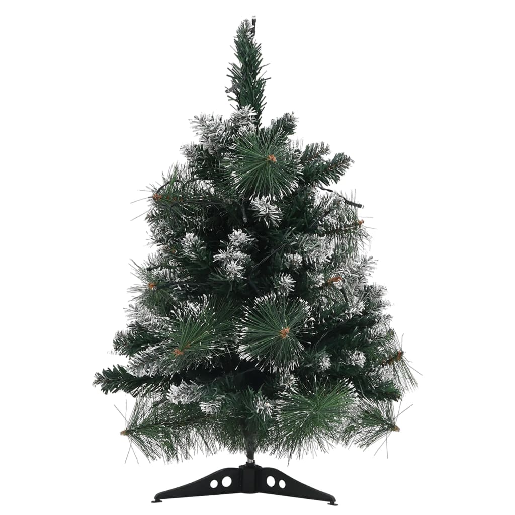 Artificial Pre-lit Christmas Tree with Stands Green 60 cm PVC