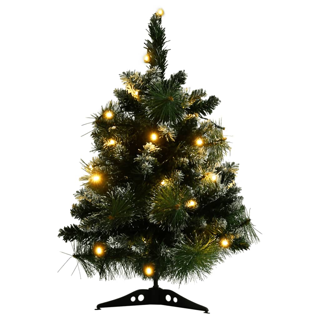 Artificial Pre-lit Christmas Tree with Stands Green 60 cm PVC