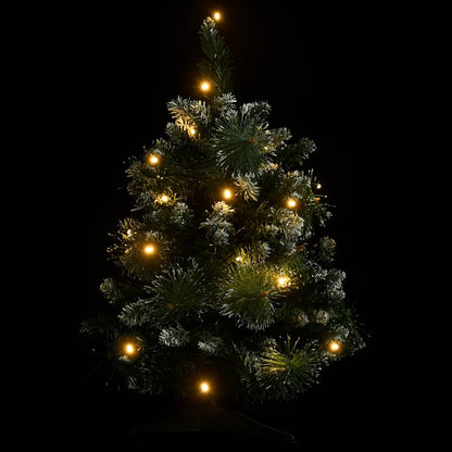 Artificial Pre-lit Christmas Tree with Stands Green 60 cm PVC