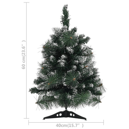 Artificial Pre-lit Christmas Tree with Stands Green 60 cm PVC