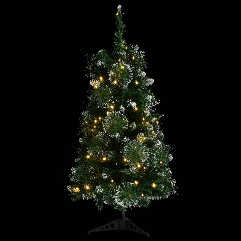 Artificial Pre-lit Christmas Tree with Stands Green 90 cm PVC