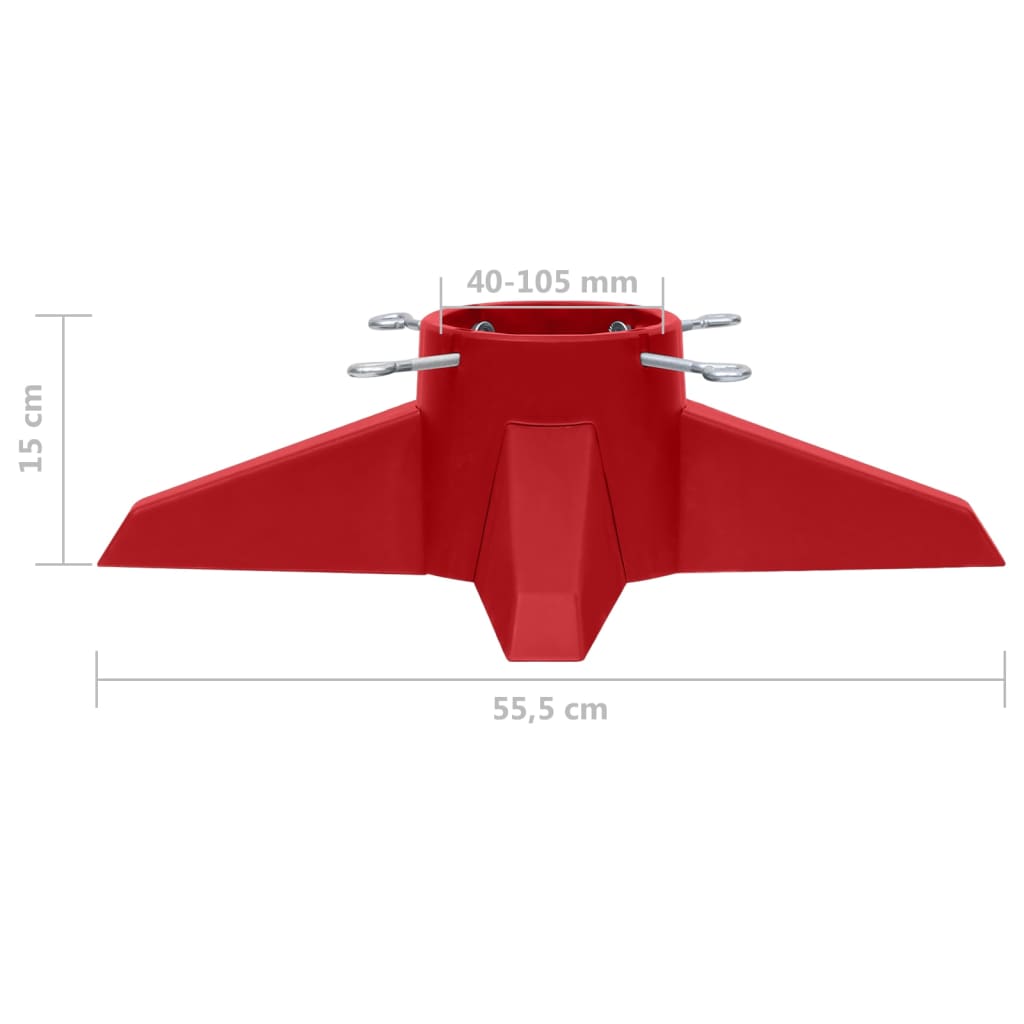 Christmas Tree Stand Red 55.5x55.5x15 cm