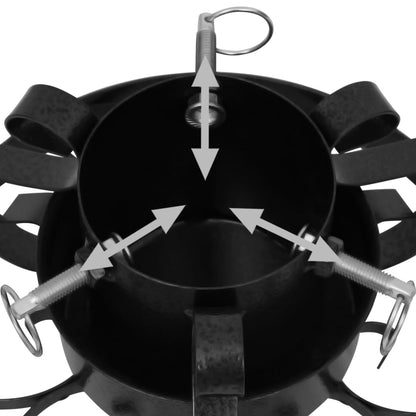 Christmas Tree Stand Black 29x29x15.5 cm