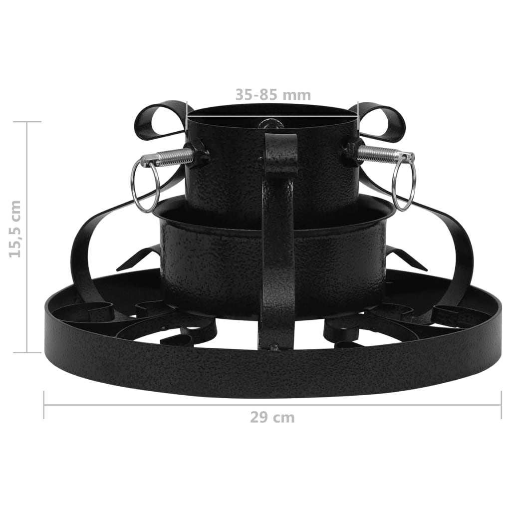 Christmas Tree Stand Black 29x29x15.5 cm