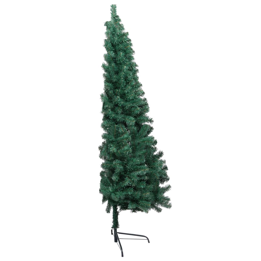 Artificial Half Pre-lit Christmas Tree with Ball Set Green 150 cm