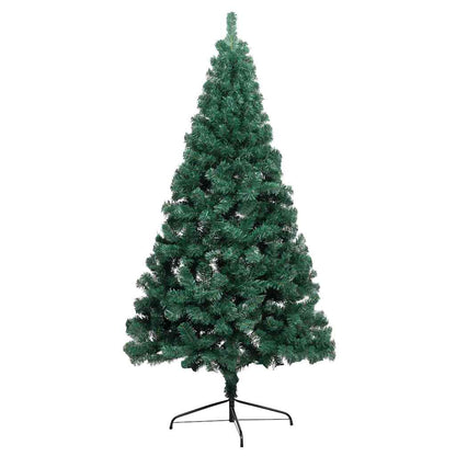 Artificial Half Pre-lit Christmas Tree with Ball Set Green 210 cm