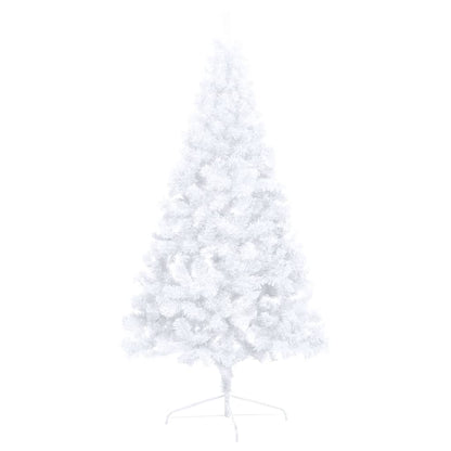 Artificial Half Pre-lit Christmas Tree with Ball Set White 180 cm