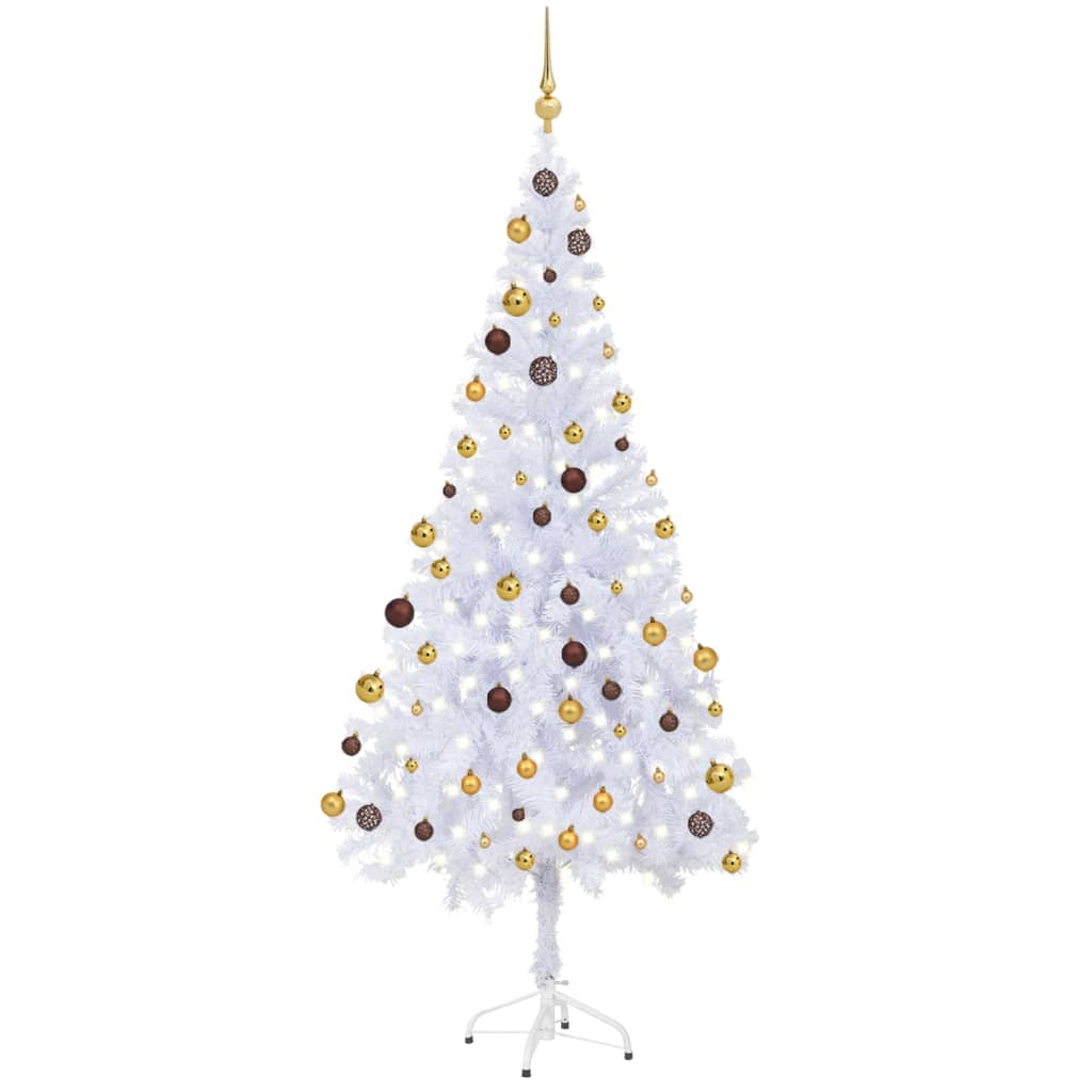 Artificial Pre-lit Christmas Tree with Ball Set 180cm 620 Branches