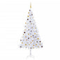 Artificial Pre-lit Christmas Tree with Ball Set 210cm 910 Branches