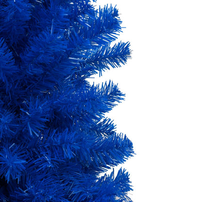 Artificial Pre-lit Christmas Tree with Ball Set Blue 180 cm PVC