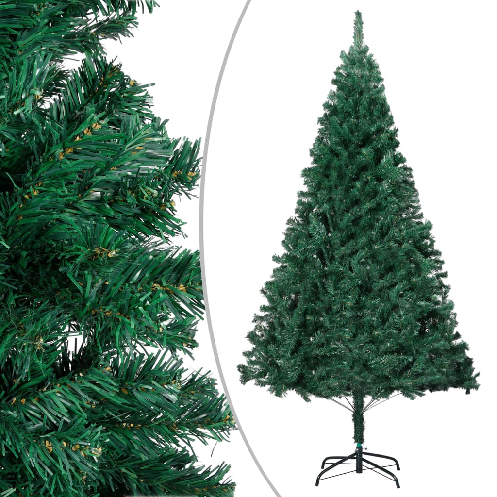 Artificial Pre-lit Christmas Tree with Ball Set Green 210 cm PVC