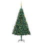 Artificial Pre-lit Christmas Tree with Ball Set Green 240 cm