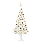 Artificial Pre-lit Christmas Tree with Ball Set White 120 cm