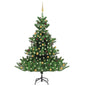 Nordmann Fir Artificial Christmas Tree LED&Ball Set Green 210cm