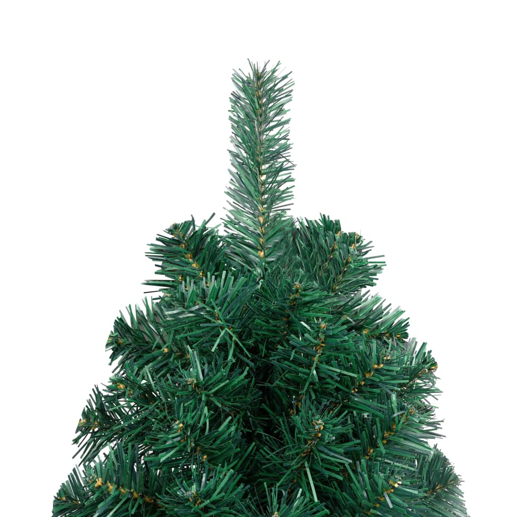 Artificial Half Pre-lit Christmas Tree with Ball Set Green 120 cm