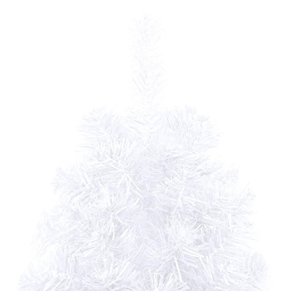 Artificial Half Pre-lit Christmas Tree with Ball Set White 240 cm