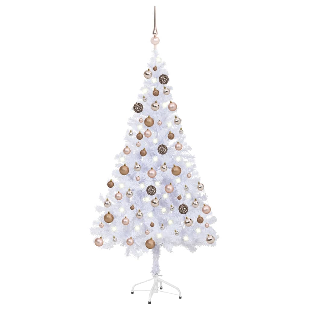 Artificial Pre-lit Christmas Tree with Ball Set 120cm 230 Branches