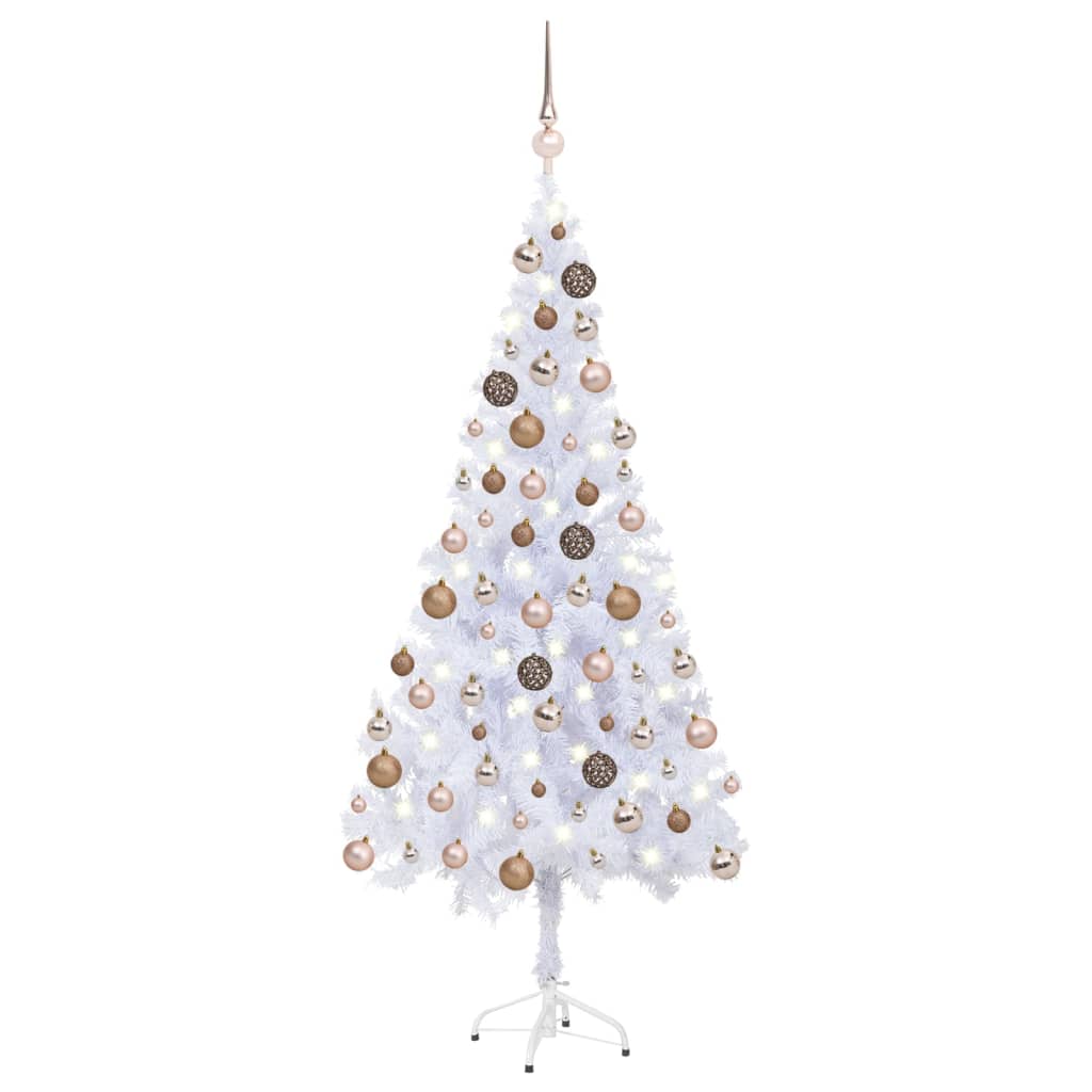 Artificial Pre-lit Christmas Tree with Ball Set 180cm 620 Branches