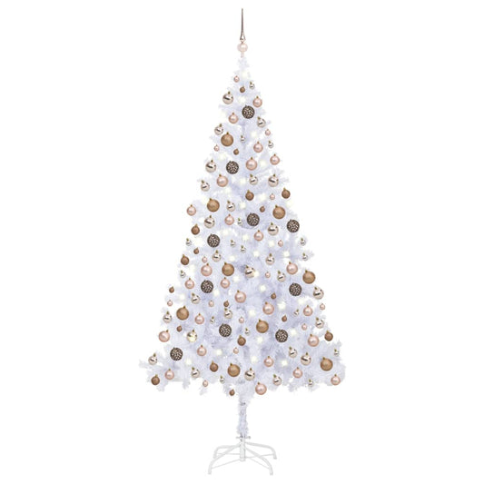 Artificial Pre-lit Christmas Tree with Ball Set 210cm 910 Branches