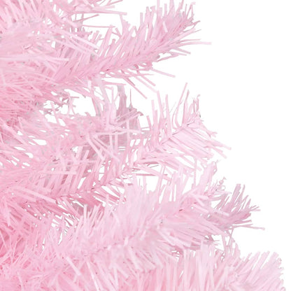 Artificial Pre-lit Christmas Tree with Ball Set Pink 120 cm PVC