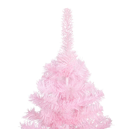 Artificial Pre-lit Christmas Tree with Ball Set Pink 150 cm PVC