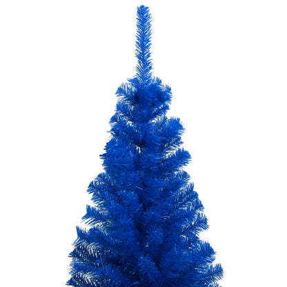 Artificial Pre-lit Christmas Tree with Ball Set Blue 120 cm PVC