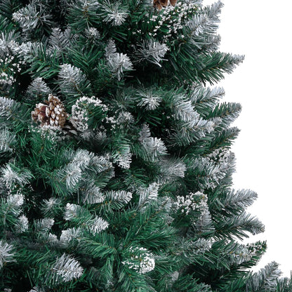 Artificial Pre-lit Christmas Tree with Ball Set&Pine Cones 150 cm