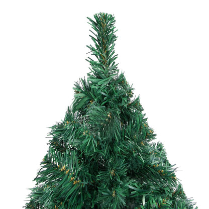 Artificial Pre-lit Christmas Tree with Ball Set Green 120 cm PVC