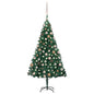 Artificial Pre-lit Christmas Tree with Ball Set Green 150 cm PVC