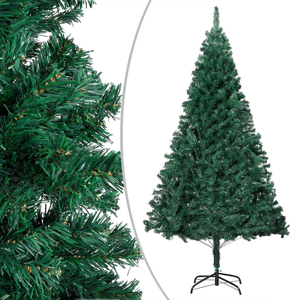 Artificial Pre-lit Christmas Tree with Ball Set Green 180 cm PVC