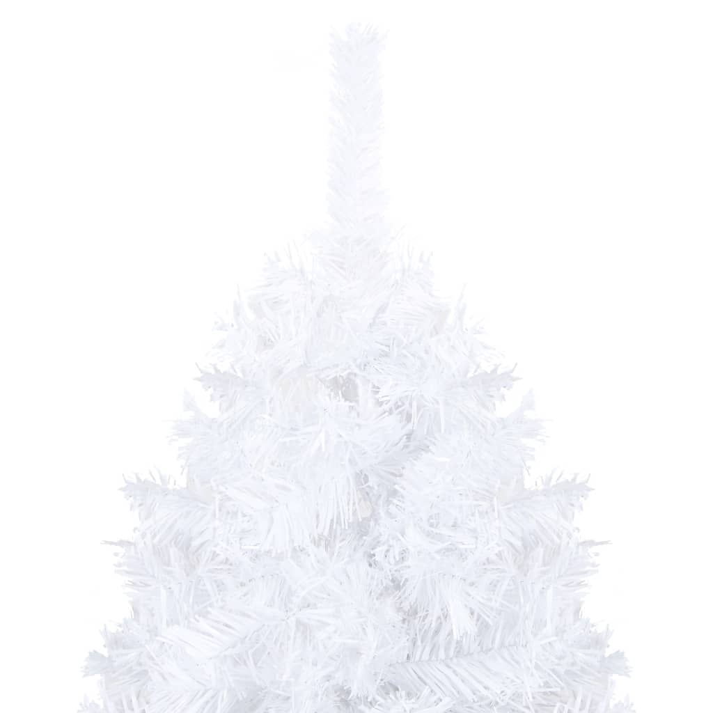 Artificial Pre-lit Christmas Tree with Ball Set White 210 cm PVC