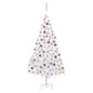 Artificial Pre-lit Christmas Tree with Ball Set White 240 cm