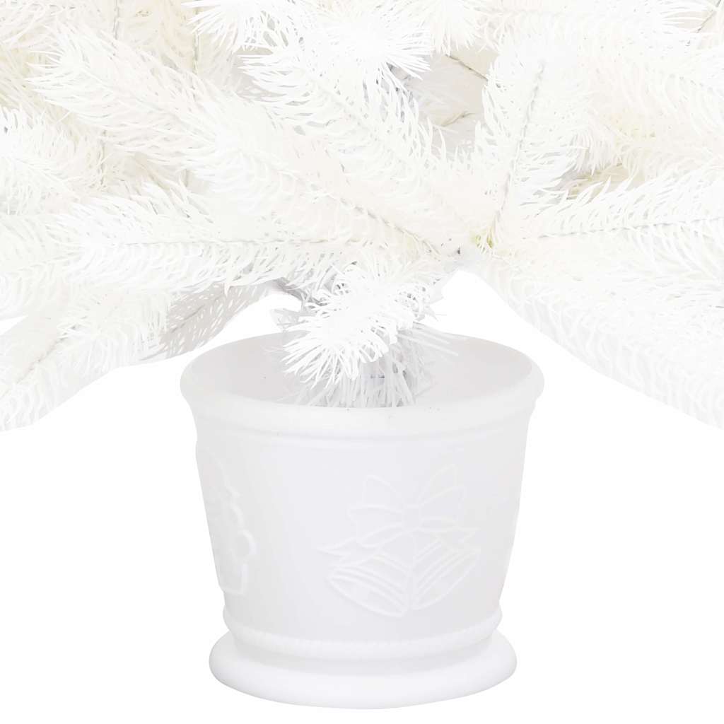 Artificial Pre-lit Christmas Tree with Ball Set White 90 cm