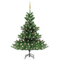 Nordmann Fir Artificial Christmas Tree LED&Ball Set Green 180cm