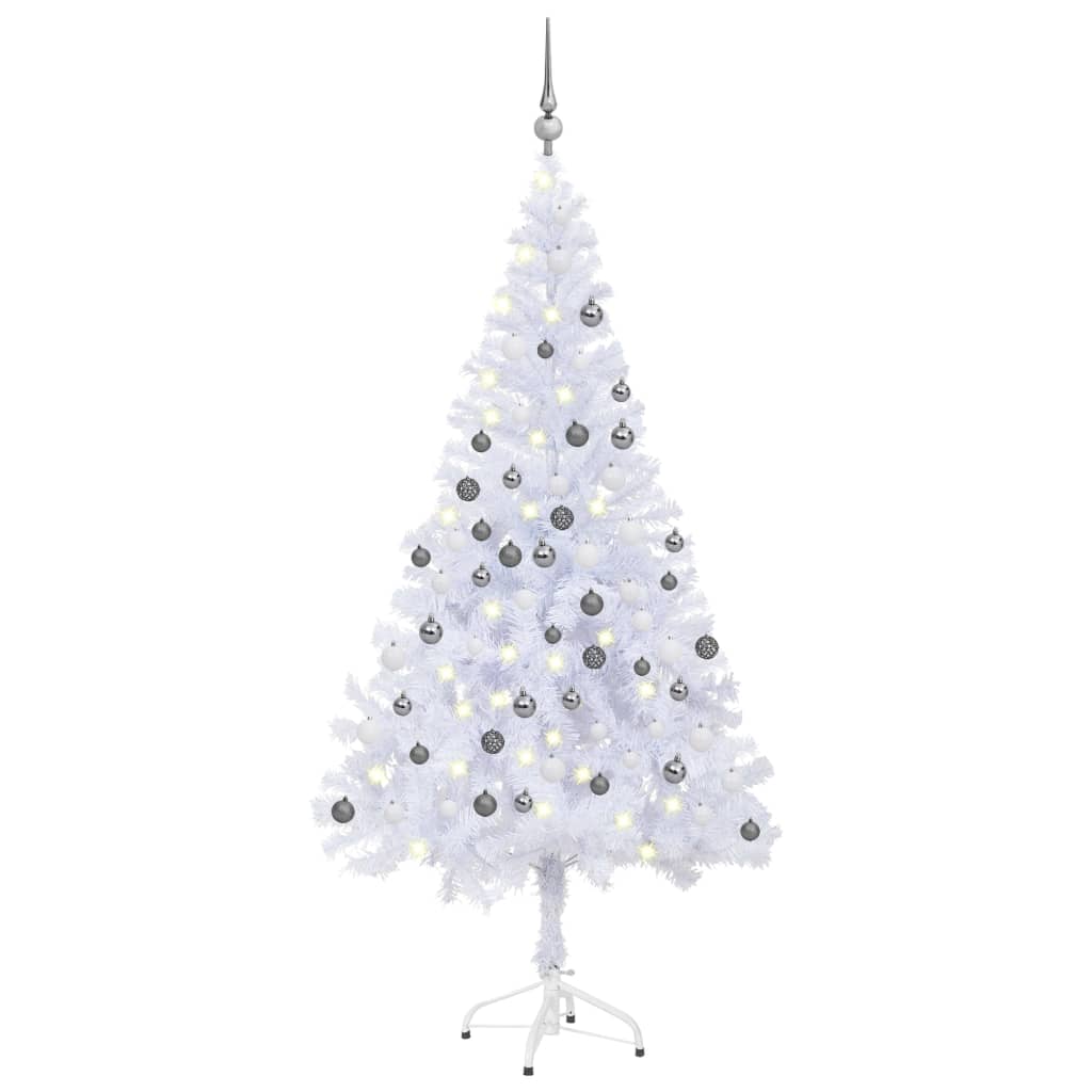 Artificial Pre-lit Christmas Tree with Ball Set 120cm 230 Branches