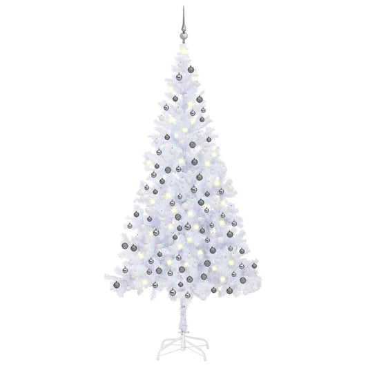 Artificial Pre-lit Christmas Tree with Ball Set 210cm 910 Branches