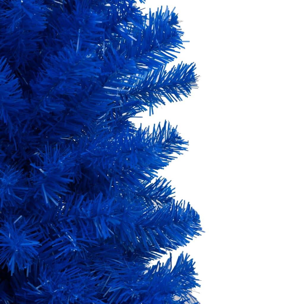 Artificial Pre-lit Christmas Tree with Ball Set Blue 150 cm PVC