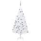 Artificial Pre-lit Christmas Tree with Ball Set White 120 cm PVC