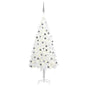 Artificial Pre-lit Christmas Tree with Ball Set White 150 cm