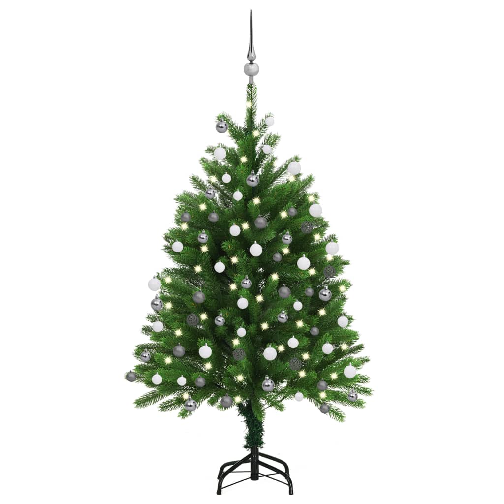 Artificial Pre-lit Christmas Tree with Ball Set 120 cm Green