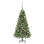 Artificial Pre-lit Christmas Tree with Ball Set&Pine Cones 150 cm