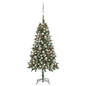 Artificial Pre-lit Christmas Tree with Ball Set&Pine Cones 150 cm