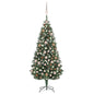 Artificial Pre-lit Christmas Tree with Ball Set&Pine Cones 180 cm