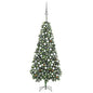 Artificial Pre-lit Christmas Tree with Ball Set Pine Cones 210 cm