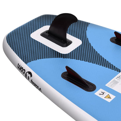 Inflatable Stand Up Paddle Board Set Sea Blue 300x76x10 cm