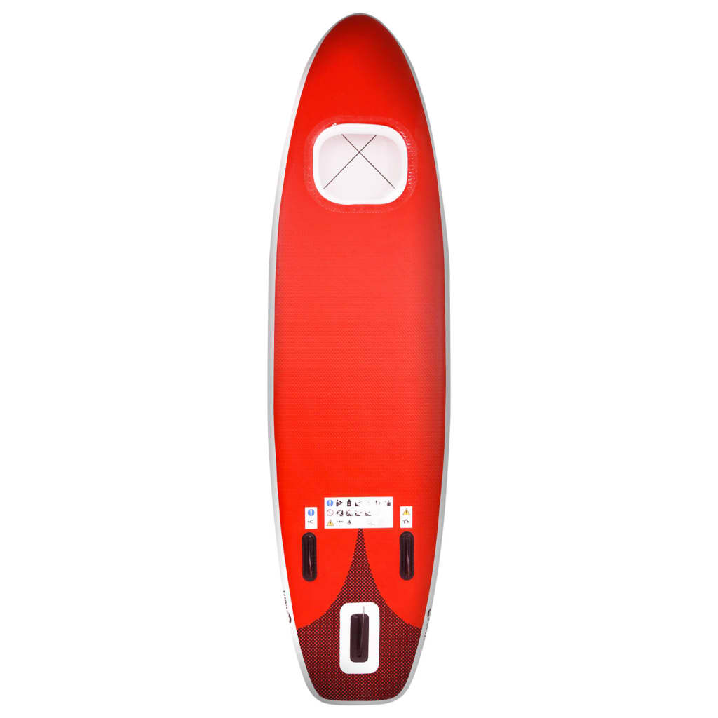 Inflatable Stand Up Paddle Board Set Red 330x76x10 cm