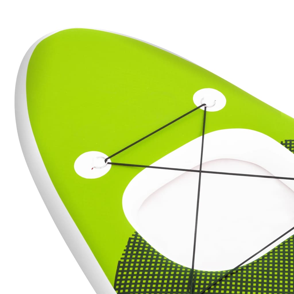 Inflatable Stand Up Paddle Board Set Green 360x81x10 cm