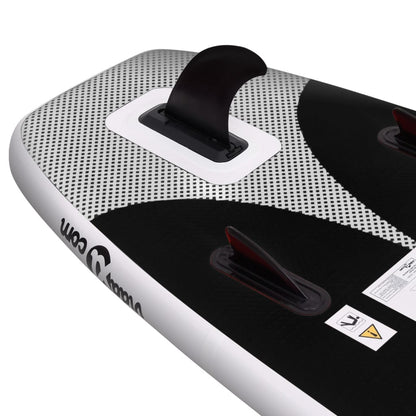 Inflatable Stand Up Paddle Board Set Black 360x81x10 cm